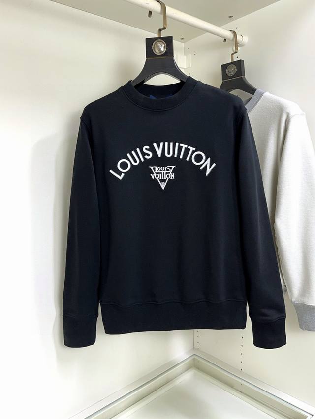 P260 Lv 路易威登 高版本 码数：S-Xl 顶级长袖圆领卫衣 高级定制百搭款，意大利进口面料任何人都可以轻松驾驭 面料全订制工艺 胸前奢华经典品牌最新Lo