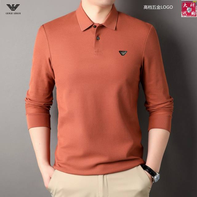 P260 Armani 阿玛尼 春季新款男士翻领长袖 高版本. 原单品质 贸易公司订单款 质感舒适百搭可随意搭配 经典Logo标示 版型立体剪裁 舒适透气 码数