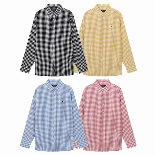P270 市场最高品质、可以扫码、长期卖不下架、 进出口版本Lauren拉夫劳伦 五颜六色拉夫劳伦，女中古款格子衫真的绝 每件都是独一无二的衬衫控表示没法拒绝