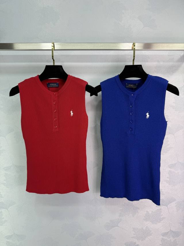 P180 Polo25*春夏新款背心 面料柔软款 高级设计 超级百搭 一点都不挑人 官网独家首发，实拍图Sml三码现货供应。