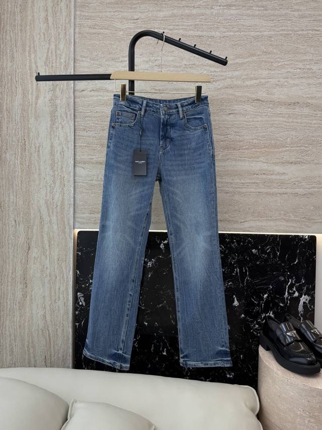 Pz005#新款牛仔裤 P330 Ysl 高品质 柔暖弹力牛仔棉 牛仔长裤 蓝色 26 27 28 29 30