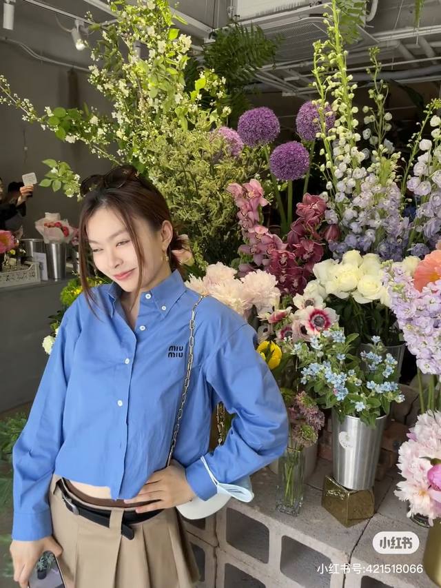 P290 25早春宽松百搭字母刺绣纯色衬衫新款简约显瘦品质上衣两包Sml