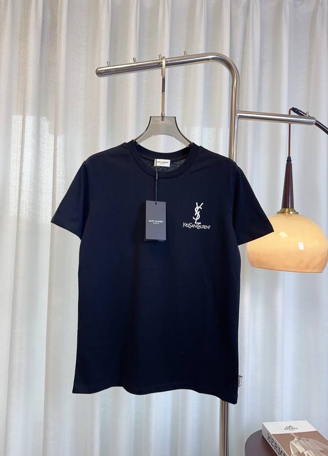P160 Ys*新款印花徽标Logot-Shirt 定制纯棉面料 舒适透气 减龄百搭 外穿内搭必备单品 最高品质 欢迎对比 白色 黑色 Sml
