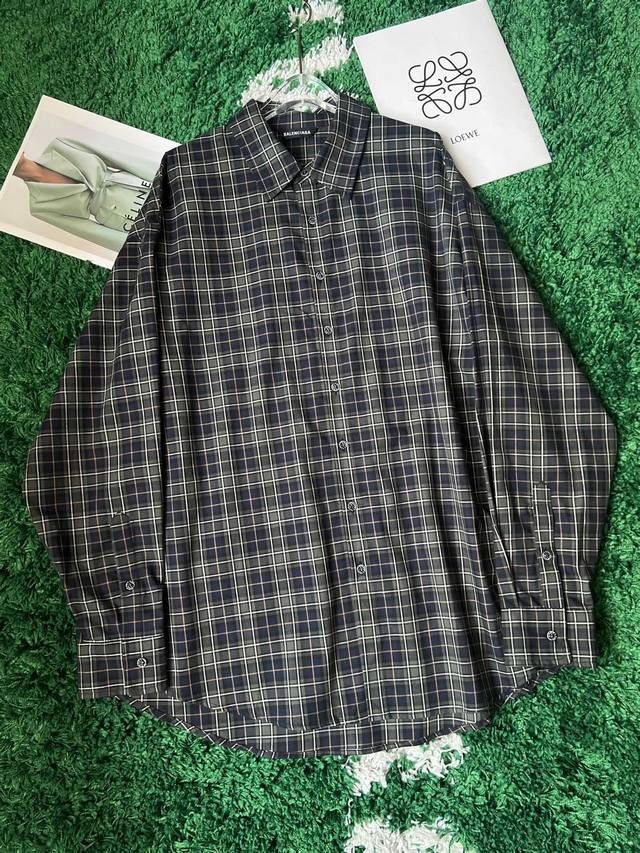 Blcg 24Ss 后背字母格子衬衫 Size:1 2 3 P560