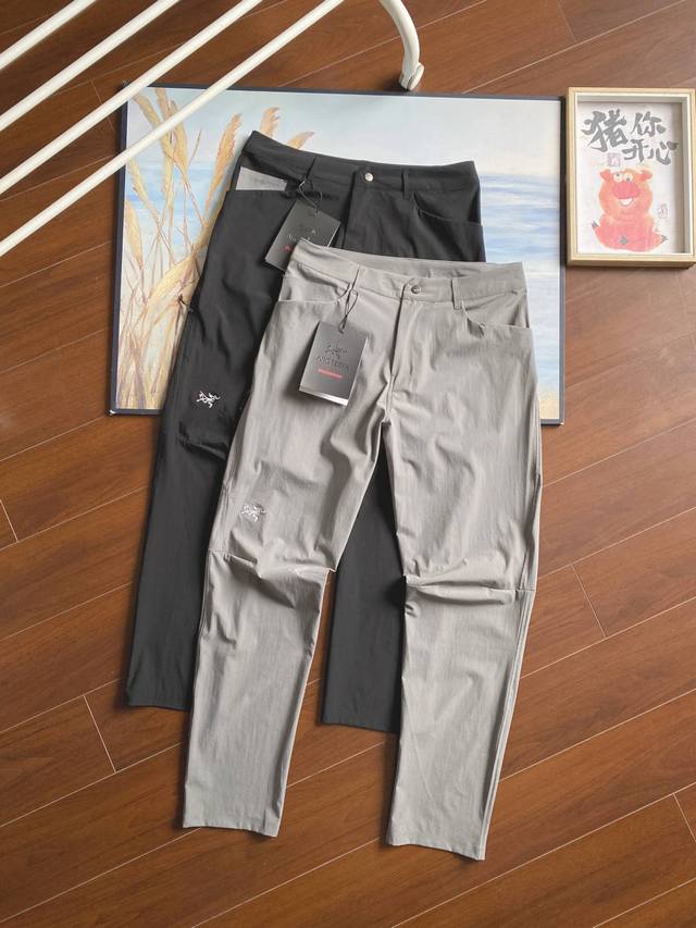 200 代购订单好货！性价比直接拉满！2025Arc'teryx / 始祖鸟 Kragg Cotton Pant春夏顶级科技速干刺绣Logo长裤 整条裤子由多达