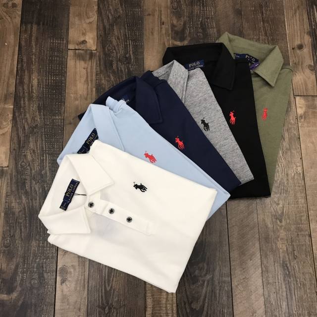 140 拉夫劳伦马球Logo立体刺绣长袖Polo衫 客供210G 100%全棉珠地棉 全套订织订染螺纹 订制Logo纽扣 胸前Logo刺绣 简约大气 颜色:黑色