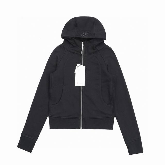 170（顶级复刻版本） Lululemon /露露乐檬新款女神短款拉链抓绒连帽卫衣外套 面料: 定制420克抓绒毛圈双股面料 原版全套辅料 区别市面版本 随意对