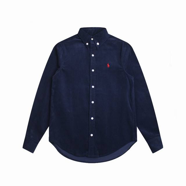 150#R21 Ralph Lauren拉夫劳伦 四色灯芯绒经典战马小标刺绣情侣长袖衬衫外套！货号：Rl15539 ralph Lauren/拉夫劳伦经典版棉灯