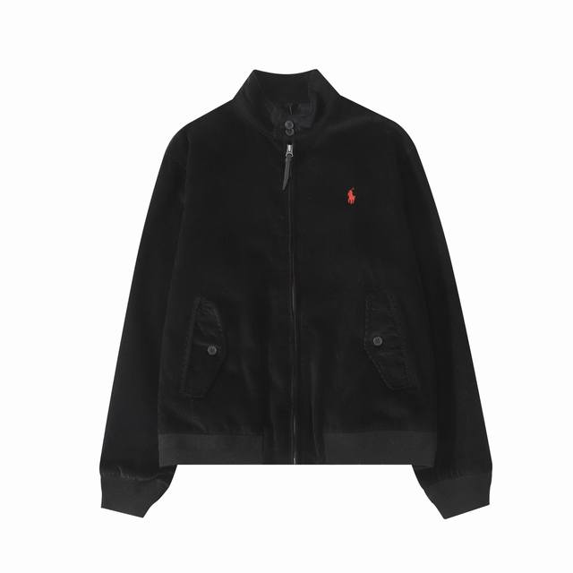 220#R24 Ralph Lauren拉夫劳伦灯芯绒夹克刺绣小马外套老钱风老干部风哈林顿外套 内里采用苏格兰式格纹面料，秋意十足的灯芯绒材质，加上他们家经典的