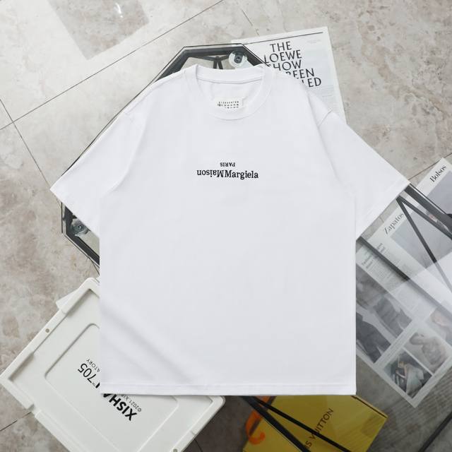 上新120【纯原臻品 顶级复刻】 maison Margiela/马吉拉Supreme联名短袖T恤 - 款号：008 - 颜色：黑色 白色 灰色 - 购入原版开