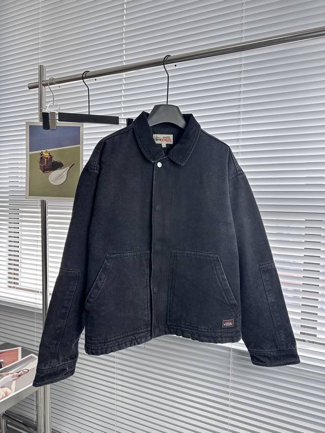 290 斯图西Stussy 新款工装系列 底特律复古重工 水洗灯芯绒翻领棉服夹克 男女同款 冬季官网 新款断货王，又是可以穿很多年的帆布工装夹克 ，喜欢工装风格