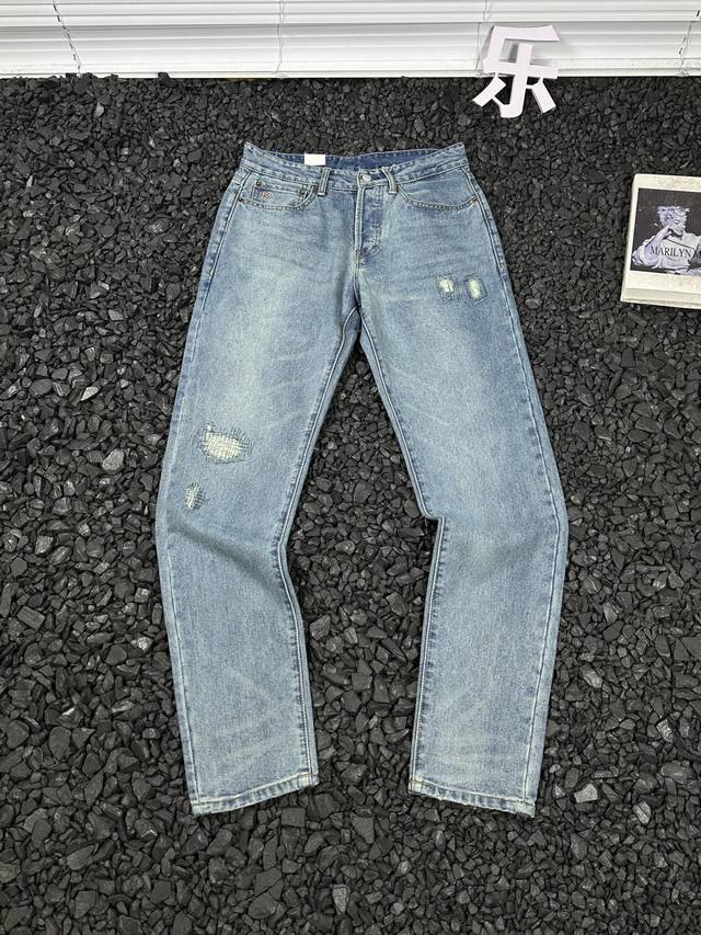 180 - Rrl 2025年春季新款 High Slim 水洗牛仔裤 修身版型直筒镶边牛仔裤 男女同款 - 想成为街头复古潮流焦点？Rrl 2025年春季新款