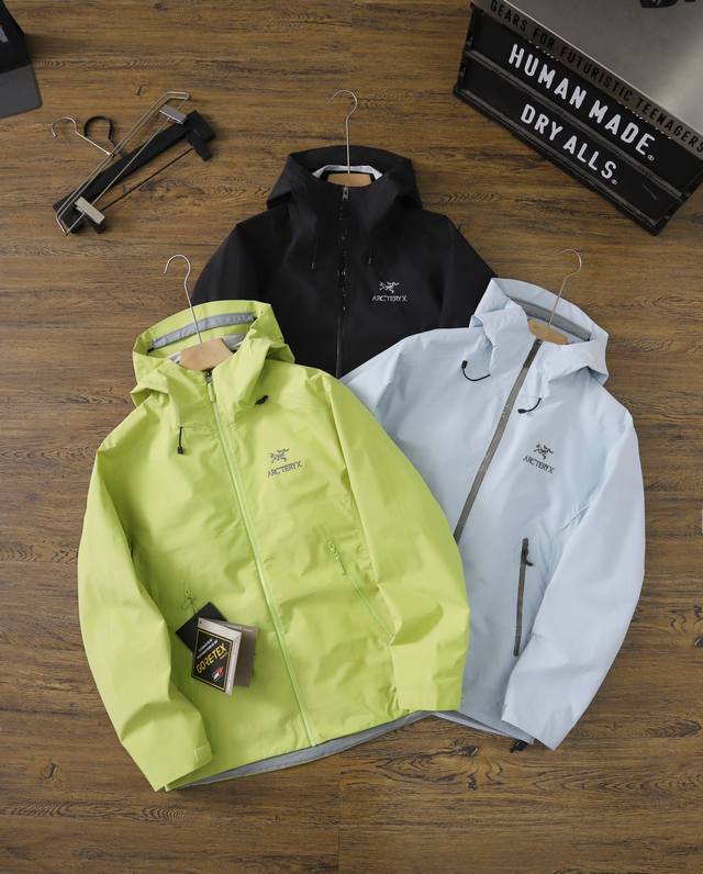 290 arc‘Teryx Beta Lt Gore-Tex Jacket-Men's始祖鸟户外防水硬壳冲锋衣 -Yb四次压胶工艺 整衣3D立体仿生学设计衣长臂