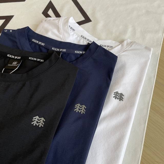 细节图120 品质短袖Kolon Sport / 可隆专柜新款三色男女科技感同款Seco圆领短袖速干T恤 运动休闲户外吸湿T恤短袖，夏Upf80+防晒抗菌上衣.