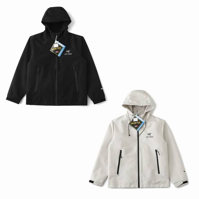 230（高品质） arcteryx/始祖鸟春秋新款户外连帽夹克冲锋衣防水防风外套 彰显独特风采 潮人出街魅力无限，男女同款百搭外套！ 面料：采用最新科技复合防水