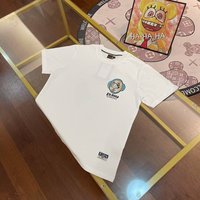 上新，100 evisu福神2025新款男士字母涂鸦T恤短袖 颜色：白 尺码：S-Xxl s码 肩宽44 胸围96 衣长68 适合身材100-120斤 m码 肩