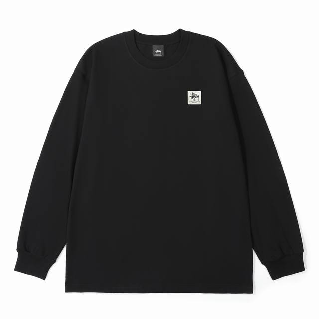 供120【Stussy斯图西经典小标棉质长袖T恤】 定制主标 辅料 水洗齐全 甄选280克32支紧密纺双纱纯棉面料 质感厚实但是透气性良好 有一定厚度 整件衣服