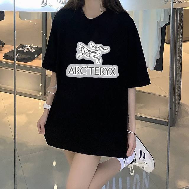 80包邮 arc‘Teryx 始祖鸟短袖半袖T恤 - 采用260G双纱100%新疆精梳纯棉面料 - 采用过肩拉条工艺，百洗不变形！ -采用高端印花，百洗不开裂！