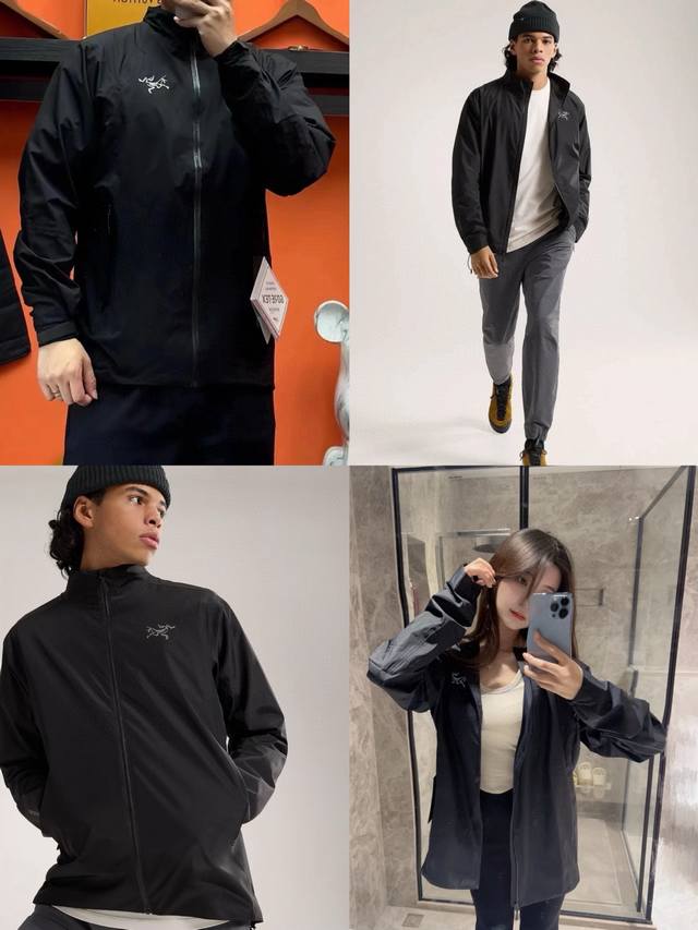 230包邮 arc'teryx / 始祖鸟专柜同Solano Jacket款高品质春款极品户外运动轻量化立领防风软壳男女夹克外套上衣 高品质 高品质区分市场通货