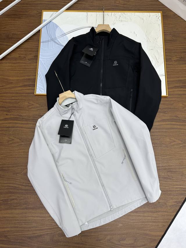 310，Kailas凯乐石男士立领夹克外套双色匠心品质M8早春春季登山户外防风防水立领夹克外套 区别市场通货胸前重工经典刺绣Logo//软壳外套的版型设计经过精