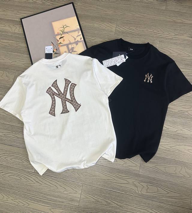 120 mlb 男女情侣刺绣系列运动T恤休闲短袖25春夏季新款 三标齐全，吊牌可以扫码验证，一衣一码！原厂包装！领口压条保证舒适性！高端品质2025Mlb/Ny