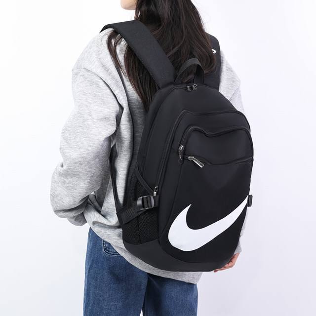 80，Nike耐克 街头潮流休闲双肩包户外运动男女大容量旅行背包学院风高中大学生书包电脑包 尺寸:44×31×16