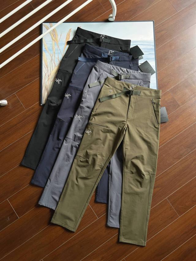 170包邮 （刺绣款）Arcteryx 始祖鸟男士春夏季户外轻薄休闲长裤 一条真正的多功能冲锋好裤，值得每一个热衷户外的男士入手 简约设计，没有多余的装饰，真正