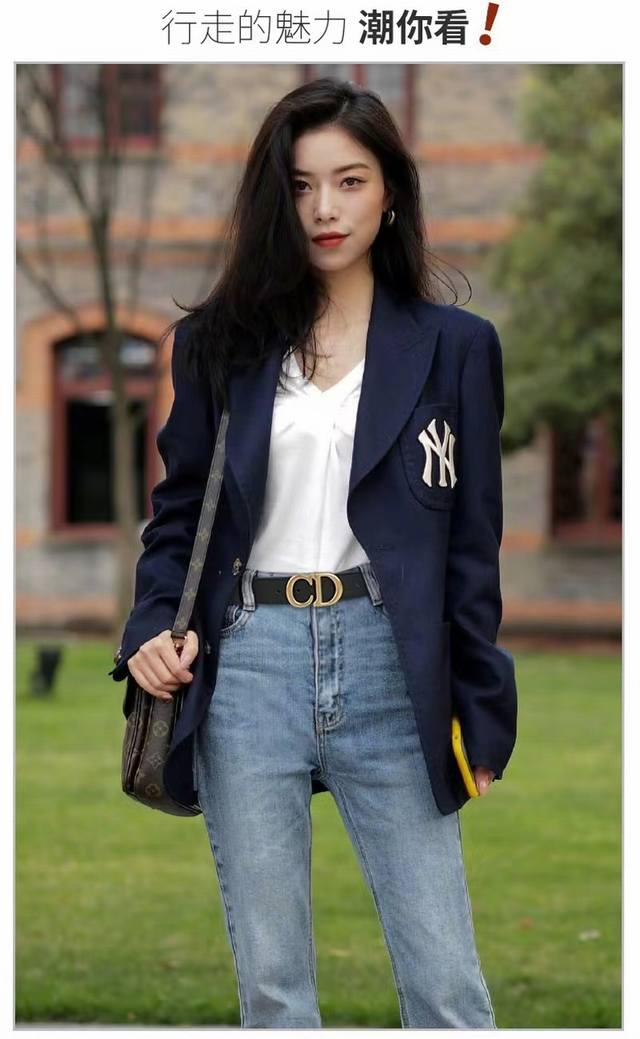 100包邮 dior迪O经典Cd复古金属扣头腰带皮带，爆热到海内外各大时尚潮流圈的一款百搭利器，杨洋、肯豆、刘雯等各大明星超模时尚潮人上身款。复古的金色设计搭配
