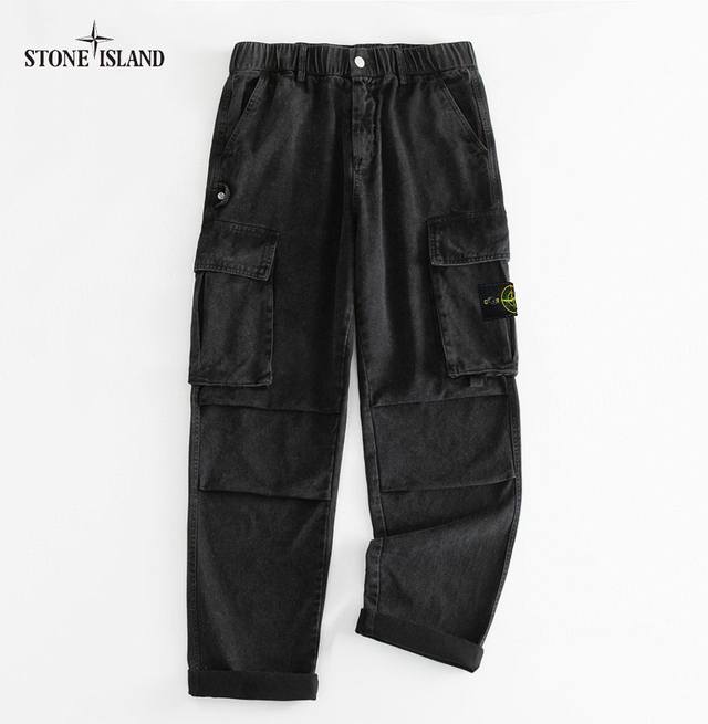 上新 P180 【 Stone Island石头岛 24高品质全棉水洗立体袋休闲工装裤】 ◆采用新疆棉（100%棉）水洗面料，立体裁剪，大工装口装，上身潮流有型