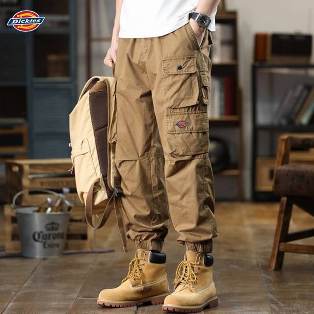 上新 P160【迪克斯Dickies 24秋冬高品质刺绣全棉水洗立体袋休闲工装裤】 ◆采用新疆棉（97%棉3%氨纶）水洗面料，立体裁剪，大工装口装，上身潮流有型
