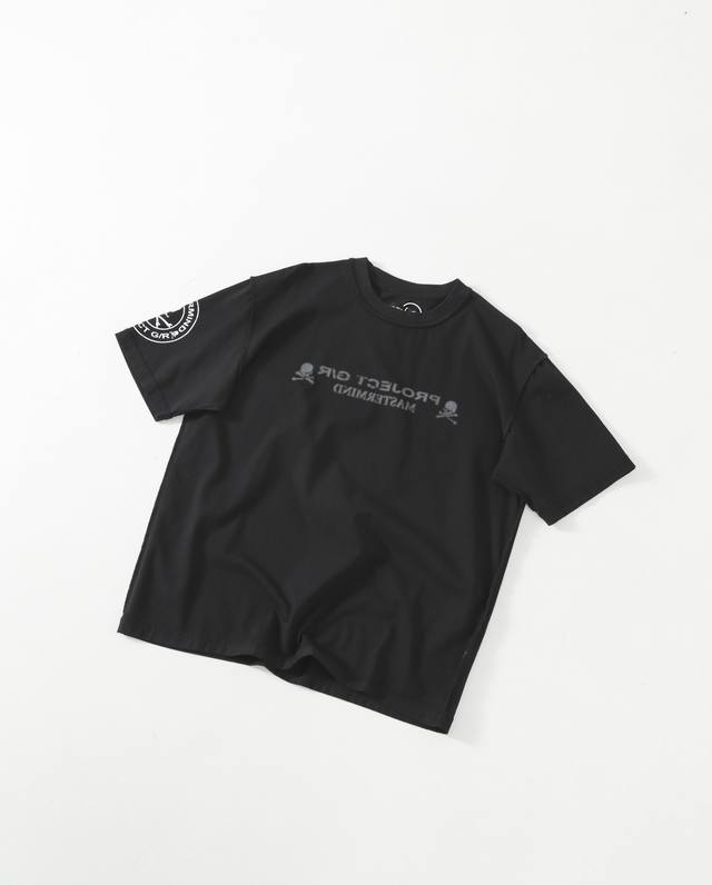 120包邮 mmj X Project G/R联名25Fw限定标语印花反线重磅高街短袖 情侣款 联名爆款来袭，同步日本发售，专柜一件难求，重工反冚缝纫Outsi