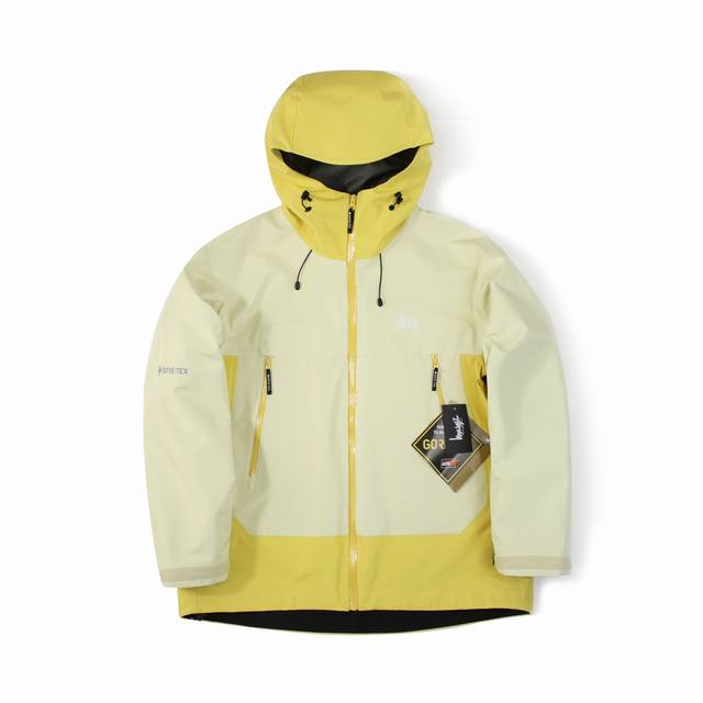 380包邮 Stussy 斯图西 Gore-Tex She’Ll Jacket连帽冲锋衣 【单款】 市场独家！原版购入！ jacket户外防风防水拼色冲锋衣 今
