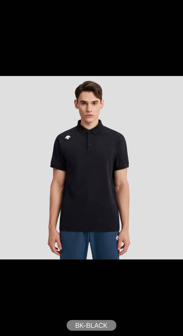 100包邮 迪桑特/ Descente *25夏季冰丝无痕速干Polo衫！Polo版型垂直立挺，3D立体裁剪，全身多处拼接！ 科技面料版型做工都极好韩国内部渠道