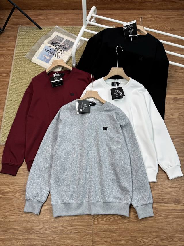 120包邮 ·高品质·雪梨纸精包装 kolonsport可隆春季新款！男士落肩华棉牛奶丝经典百搭圆领中性卫衣！掌柜力荐！线上线下同步！360克客供牛奶丝华棉面料