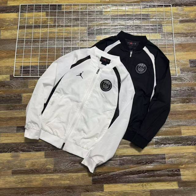 120 新款上新 爆款推荐2025最新款耐克Nike联名乔丹Jordan棒球领V领男女情侣款同款夹克外套 2025Ss春季新款开衫夹克外套 情侣男女同款 立领小
