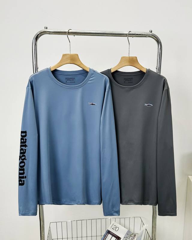 120 Patagonia巴塔哥尼亚户外Cool Daily Graphic 速干弹力圆领长袖C1T恤男女同款！！ patagonia Men's Capile