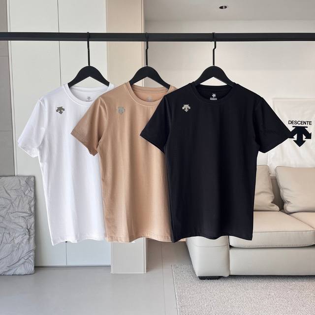 80【挂拍图】Descente/迪桑特2025Ss新款后背印花圆领短袖T恤 高端户外品牌，东西也着实不错，很有特点，超级舒适！品质很到位，采用科技冷感面料，面料