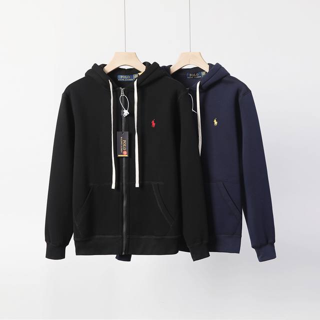 p210 严选好货！拉夫劳伦Ralph Laurenpolo小马标拉链加绒外套 ！2025春季新款，时尚百搭经典，男女同款，定制拉头！面料采用420克，加绒全棉