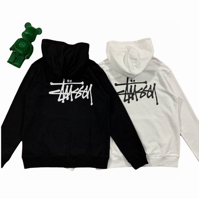 120春季新款Stussy经典款印花连帽卫衣， Stussy美国潮牌 2023新品斯图西连帽卫衣Chic 男女情侣高品质 Stussy斯图西美潮长袖早秋款 官网