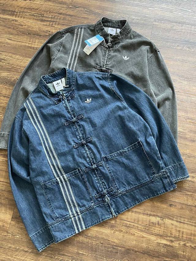 上新260 阿迪 Originals Ctt Ctt 3.0 蛇年限定 新中式运动宽松牛仔外套 男女同款 陈冠希上身同款｜华流才是最屌的 新中式真的杀疯了！ 阿