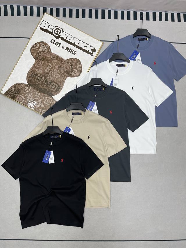 130顶级版本无痕短袖 Ralph Lauren拉夫劳伦圆领短袖T恤纯棉压胶无痕刺绣小马圆领短袖 拉夫劳伦圆领短袖 原单品质 正品一比一打版复刻 采用 26支食