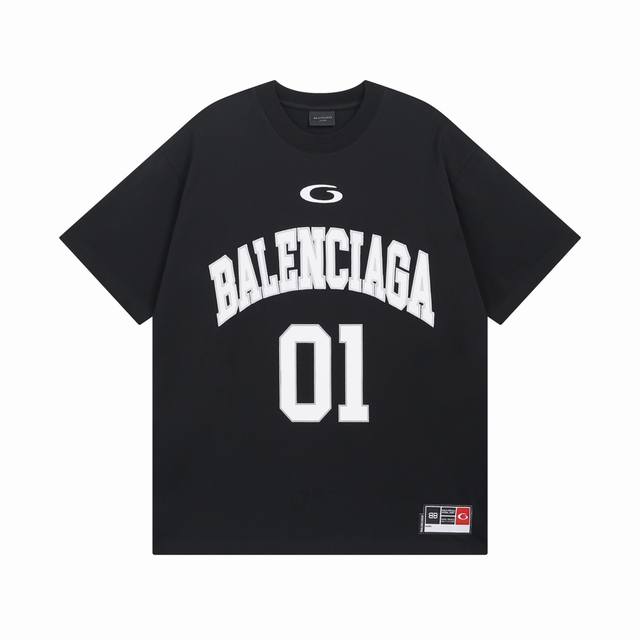 130 Balenciaga/巴黎世家2025 Ss 最新款篮球球服绣花印花短袖T恤 本市场No.1的质量 真正天花板品质 全部原版开发注意细节图 避免被盗图商