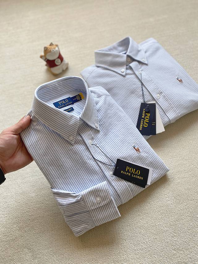 p160，报单款号03222. 掌柜力荐，情侣款！ ralph Lauren/Polo 拉夫劳伦Rl拉夫经典细条纹衬衫 面料舒服日常通勤 第一眼就是觉得很温柔淡