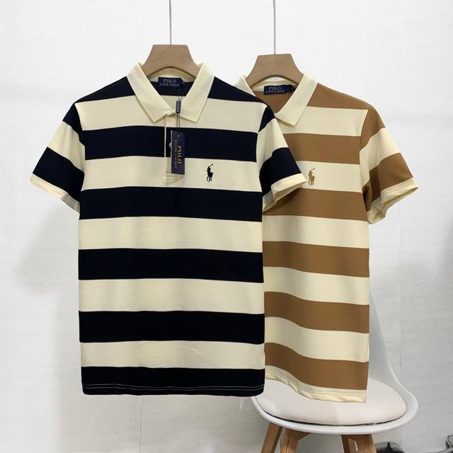 p100【高版本】 ralph Lauren/拉夫劳伦男装经典小标刺绣款夏季Polo衫短袖T恤 经典百搭款 230克菠萝纹针织面料 柔软舒适！品质超好！基础款主