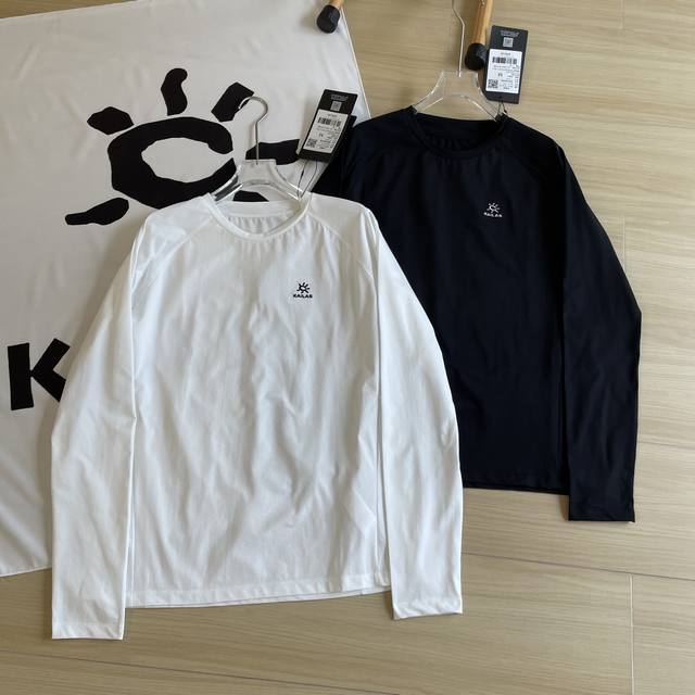 主图+细节140 品质长袖Kailas / 凯乐石两色舒适打底衫全身拼接插肩款刺绣标志 长袖户外休闲打底衫情侣装运动功能性长袖打底衫 休闲系列男女款运动这款版型