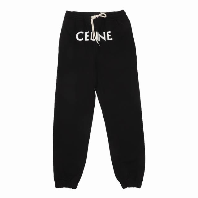 180 celne/赛琳 字母印花运动休闲裤 size：S-L