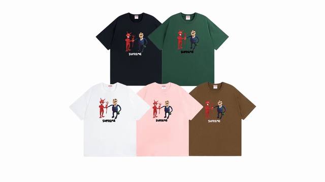 款号769#P70 supreme Ss23 Week9 Business Tee 恶魔契约印花 宽松版型 采用260克精梳棉双纱 从面料到辅料全部三标齐全跟足