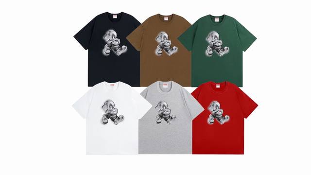 款号768#P70 supreme Fw22 Week1Elephanttee印花 宽松版型 采用260克精梳棉双纱 从面料到辅料全部三标齐全跟足Zp 进口松井