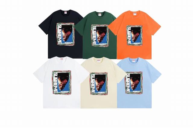 款号747#P70 supreme Ss22 Week 19 Mask Tee字母面具图案印花 宽松版型 采用260克精梳棉双纱 从面料到辅料全部三标齐全跟足Z