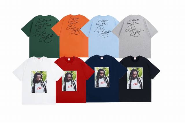 款号Bs731#P70 supreme Ss19 Buju Bantontee雷鬼人物印花 宽松版型 采用260克精梳棉双纱 从面料到辅料全部三标齐全跟足Zp